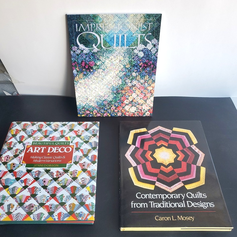 Sterling Publishing Beautiful Quilts Art Deco Jenni Dobson Quilting Book Lot 3